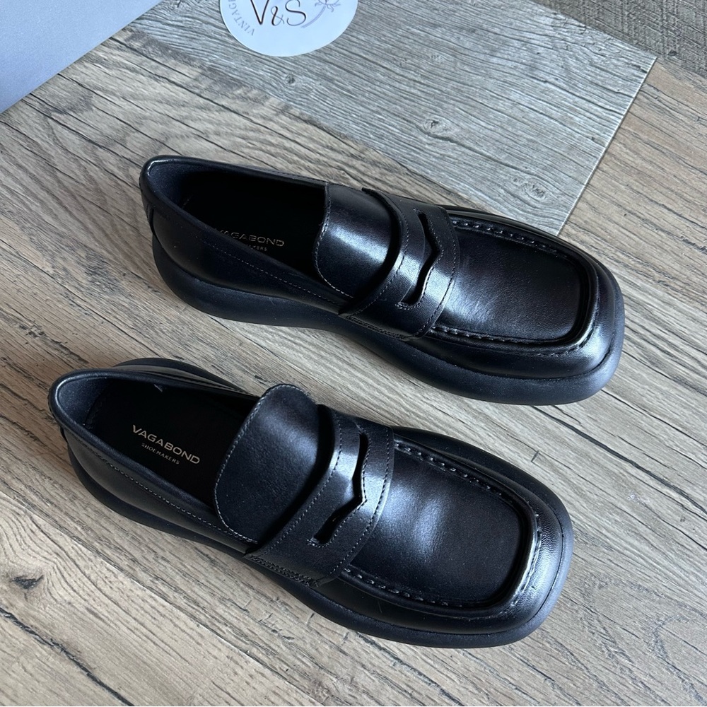 Vagabond Janick Black Dress Classic Penny Loafer
 Black 39 - Picture 3 of 8